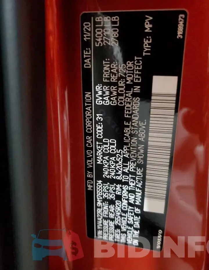 YV4A22RL9M1765504 Photo# 13