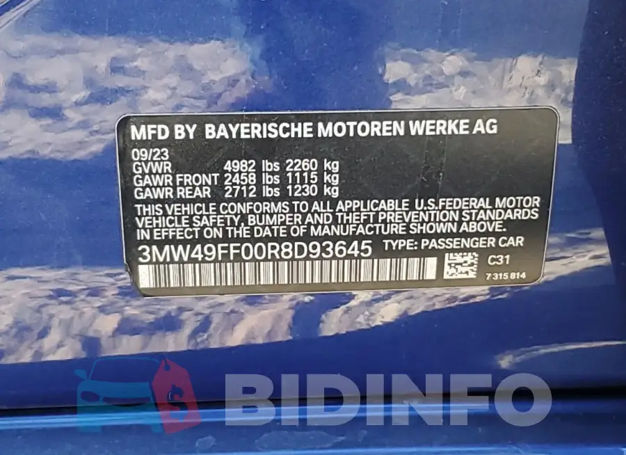 3MW49FF00R8D93645 Photo# 12