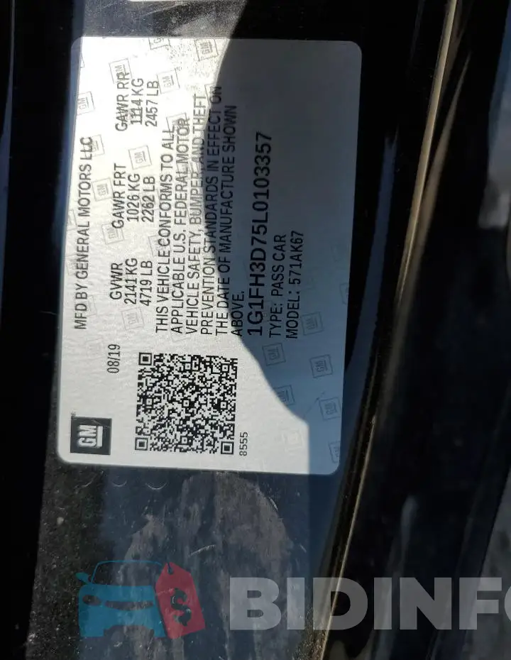 1G1FH3D75L0103357 Photo# 12