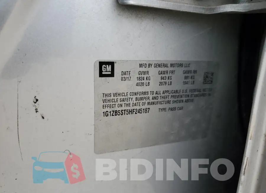 1G1ZB5ST5HF245187 Photo# 12