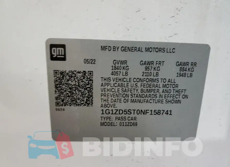 1G1ZD5ST0NF158741 Photo# 12