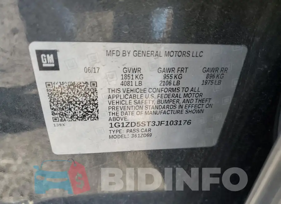 1G1ZD5ST3JF103176 Photo# 12
