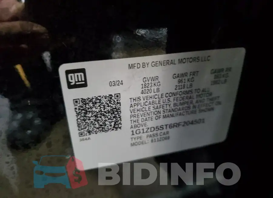 1G1ZD5ST6RF204501 Photo# 13