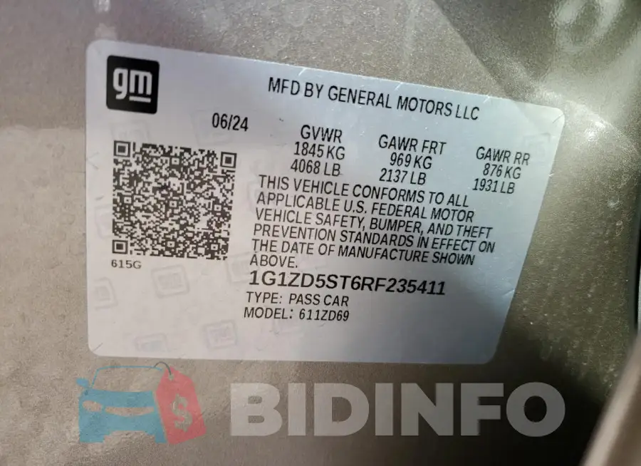 1G1ZD5ST6RF235411 Photo# 12