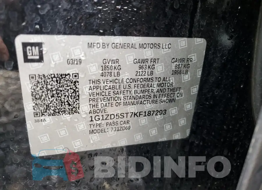 1G1ZD5ST7KF187293 Photo# 12