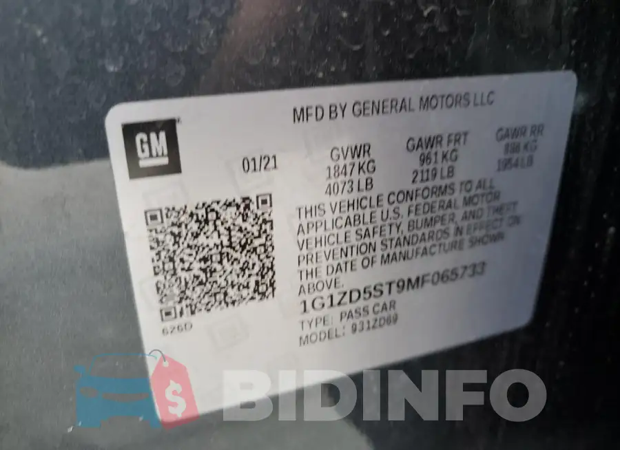 1G1ZD5ST9MF065733 Photo# 12