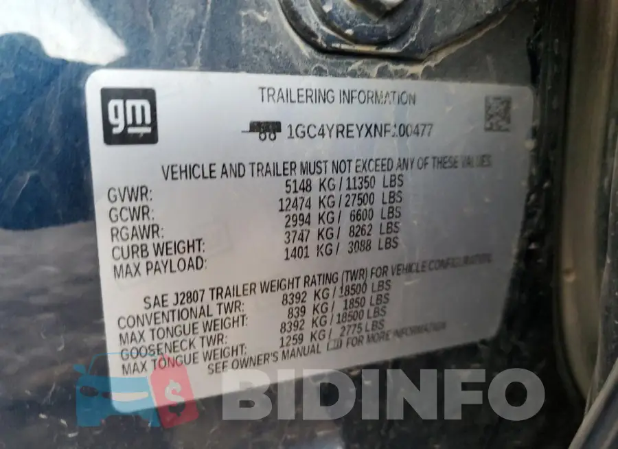 1GC4YREYXNF100477 Photo# 12