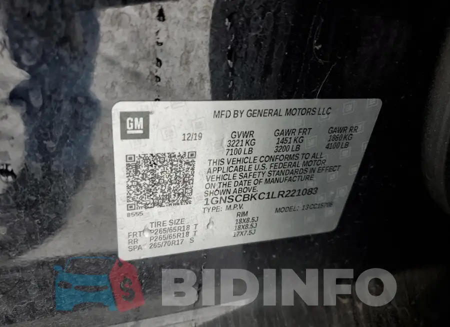 1GNSCBKC1LR221083 Photo# 14