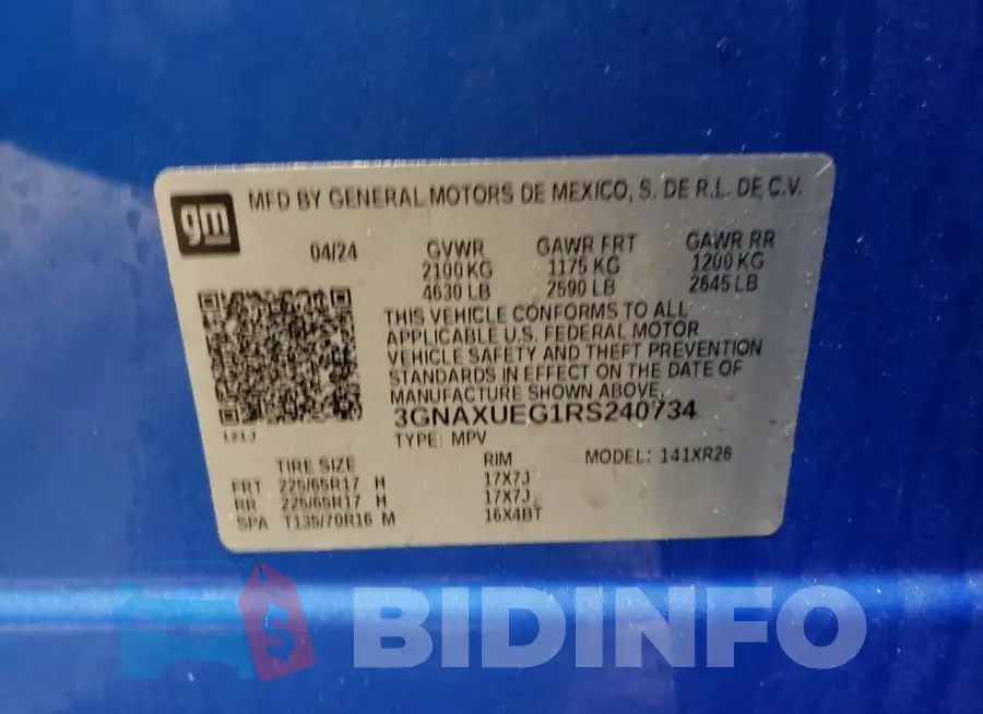 3GNAXUEG1RS240734 Photo# 13