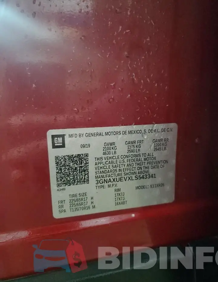 3GNAXUEVXLS543341 Photo# 13