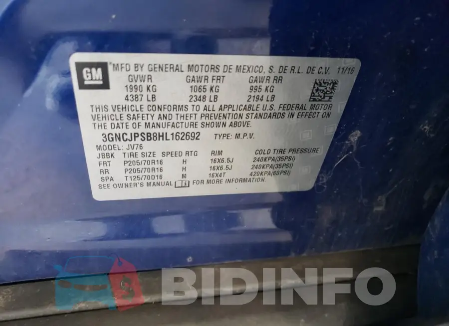 3GNCJPSB8HL162692 Photo# 12