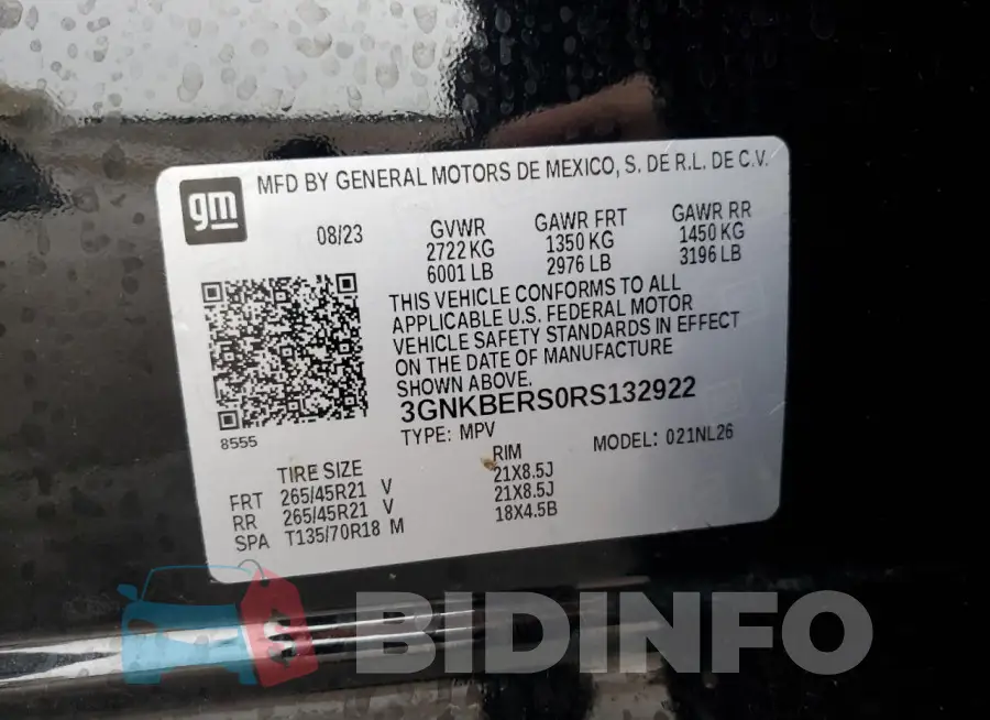 3GNKBERS0RS132922 Photo# 13