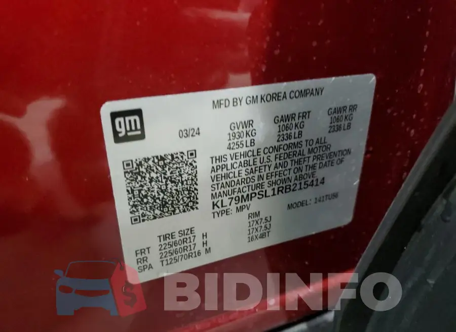 KL79MPSL1RB215414 Photo# 14