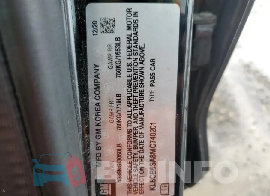 KL8CB6SA8MC740201 Photo# 12