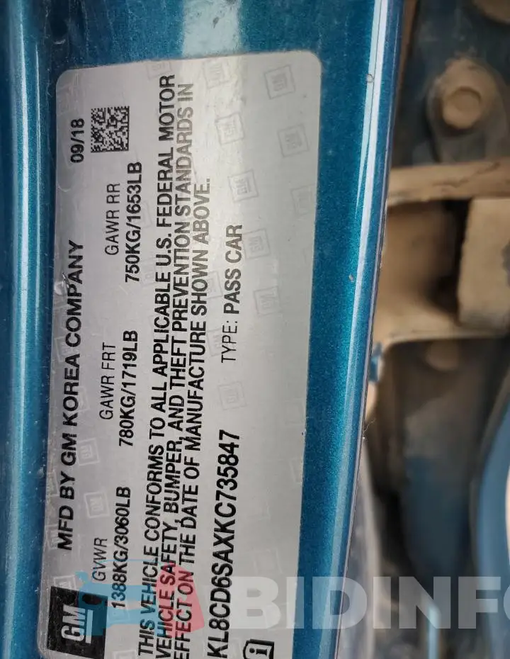 KL8CD6SAXKC735847 Photo# 12