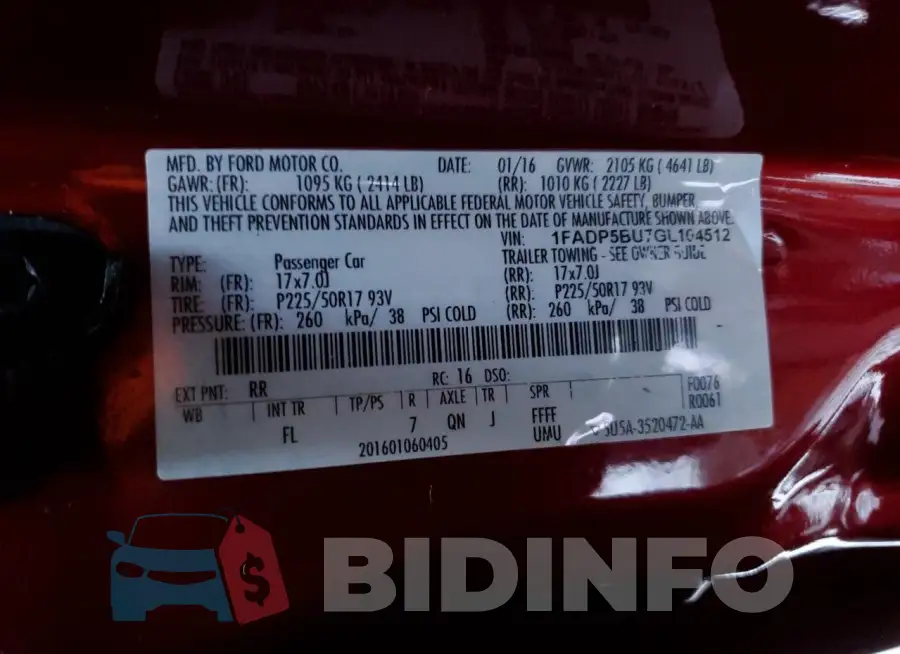 1FADP5BU7GL104512 Photo# 13