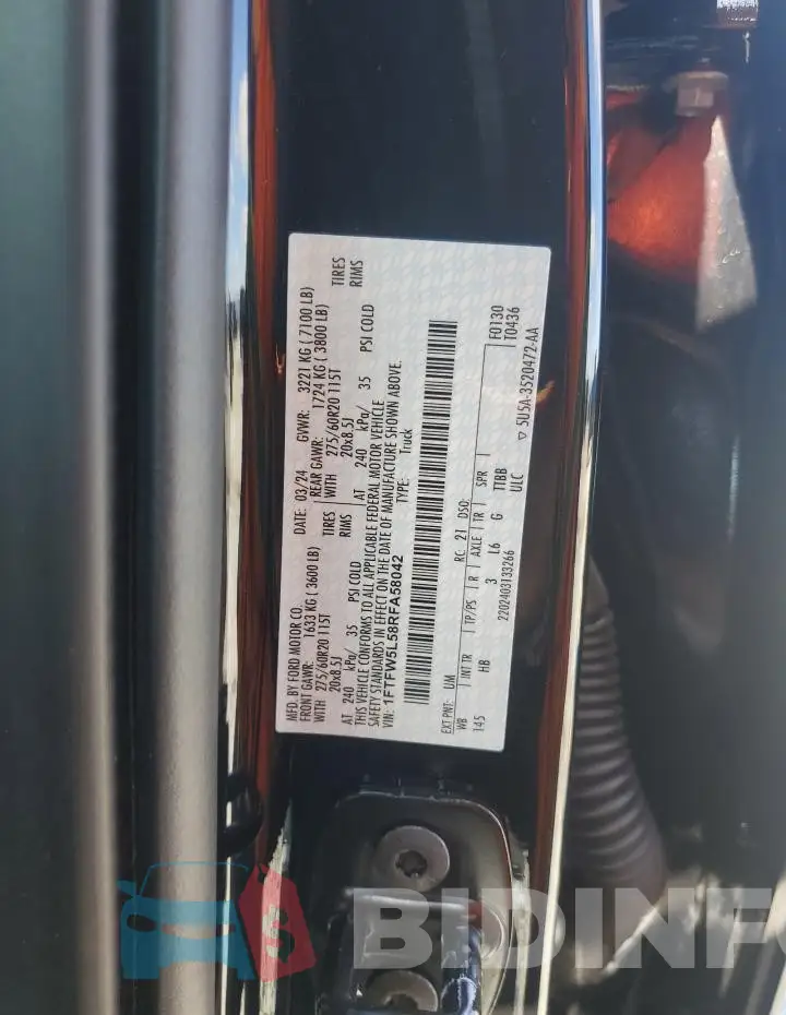 1FTFW5L58RFA58042 Photo# 12