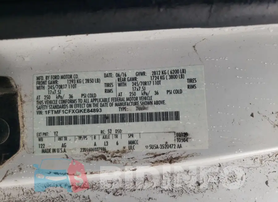 1FTMF1CFXGKE84893 Photo# 12