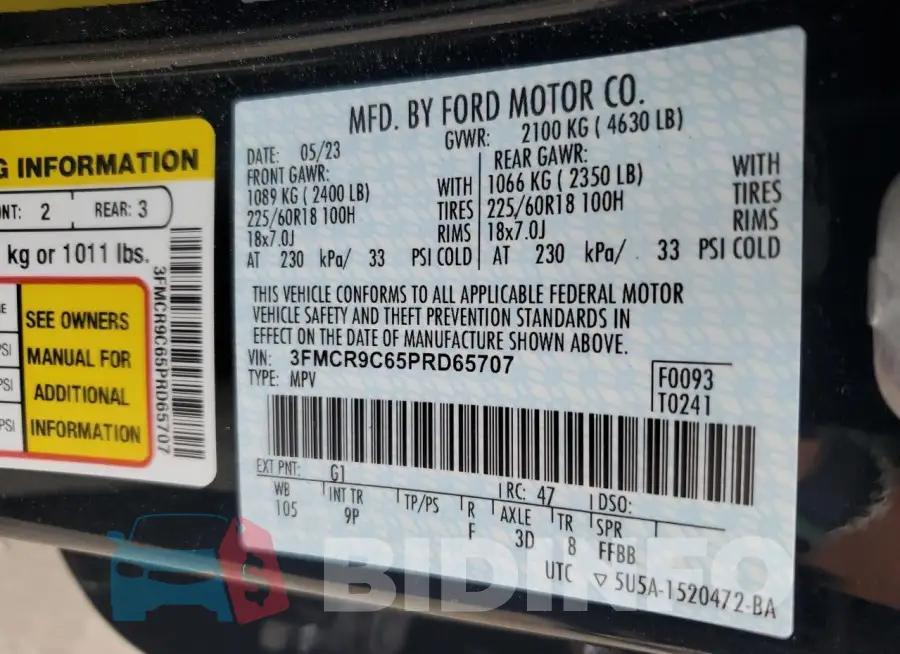 3FMCR9C65PRD65707 Photo# 13