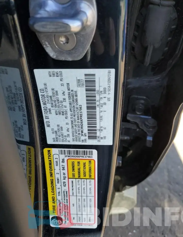 3FMCR9D9XPRE37963 Photo# 12