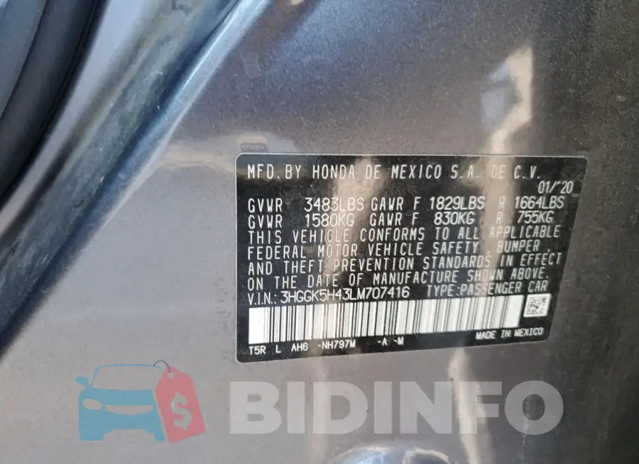 3HGGK5H43LM707416 Photo# 12