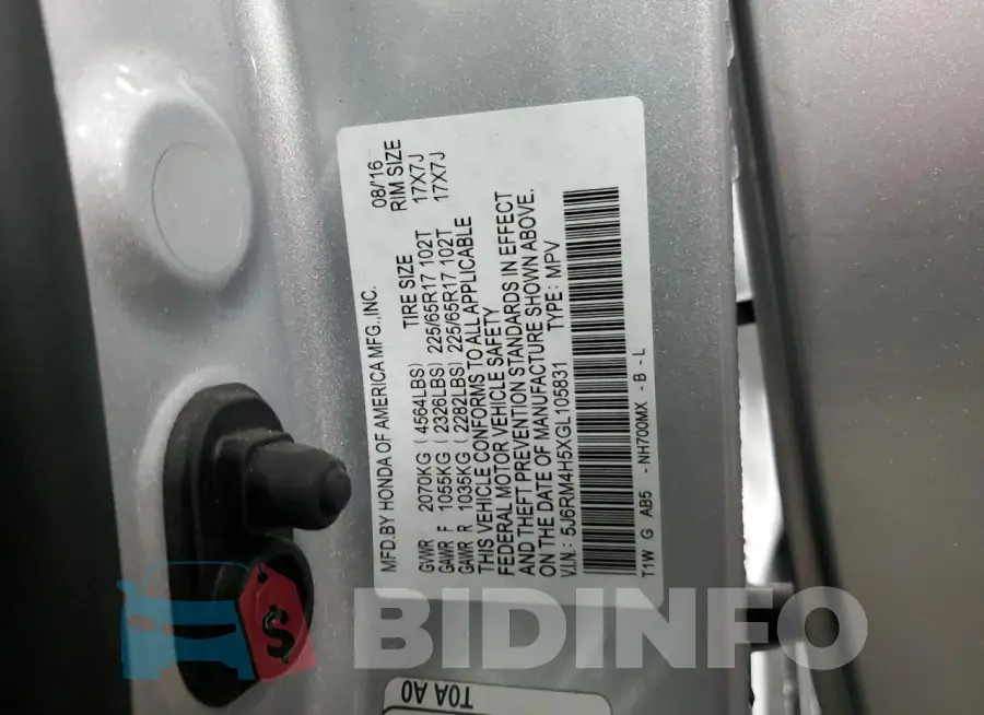 5J6RM4H5XGL105831 Photo# 13