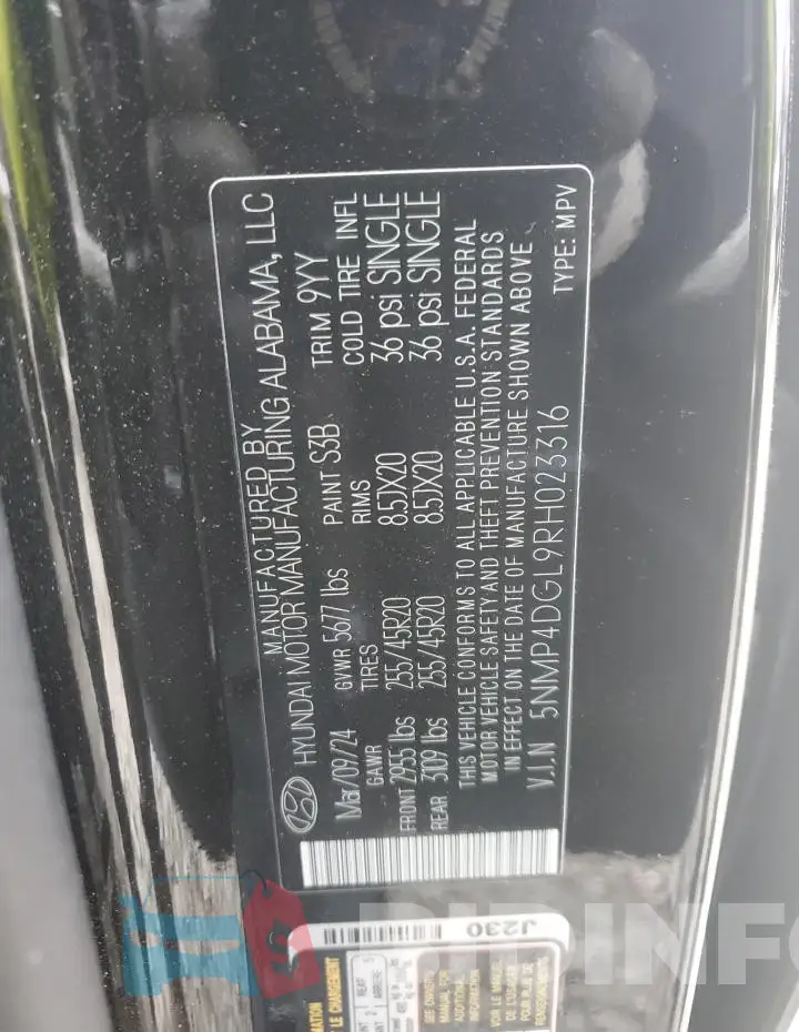 5NMP4DGL9RH023316 Photo# 13