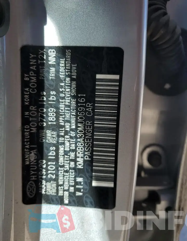 KMHRB8A30MU069161 Photo# 13