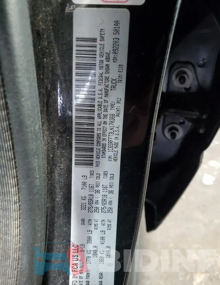 1C6SRFFT3LN170368 Photo# 12