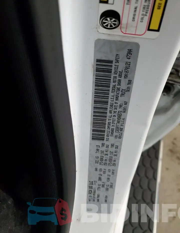 1C6SRFFT4KN906572 Photo# 13
