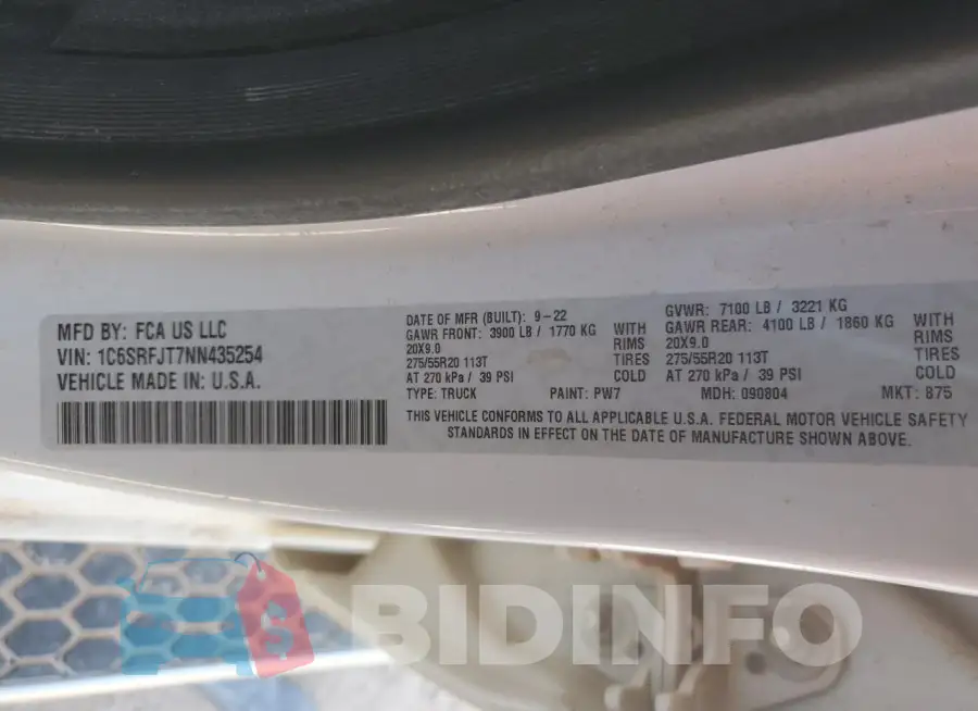 1C6SRFJT7NN435254 Photo# 12