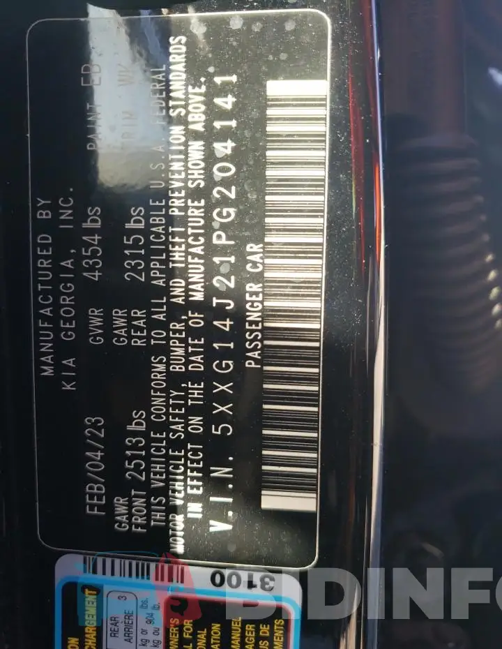 5XXG14J21PG204141 Photo# 12