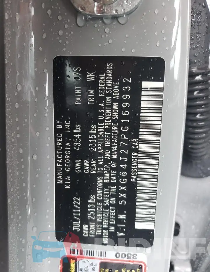 5XXG64J27PG169932 Photo# 13