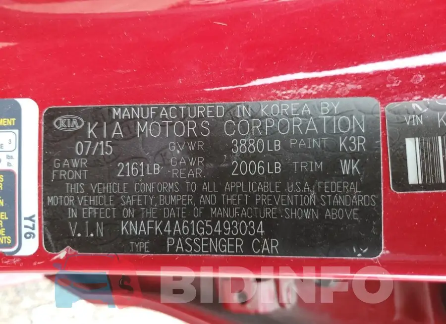 KNAFK4A61G5493034 Photo# 12