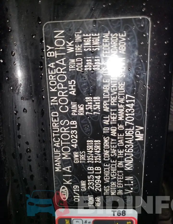 KNDJ63AU6L7013417 Photo# 14