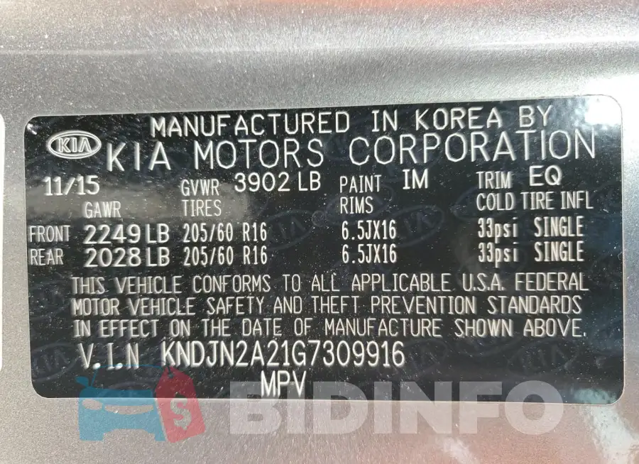 KNDJN2A21G7309916 Photo# 13
