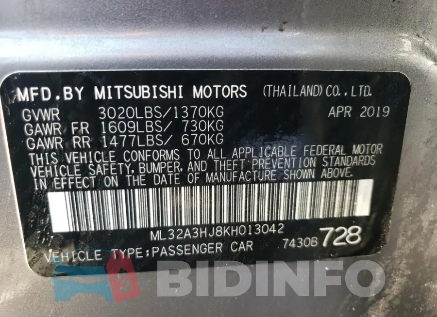 ML32A3HJ8KH013042 Photo# 13