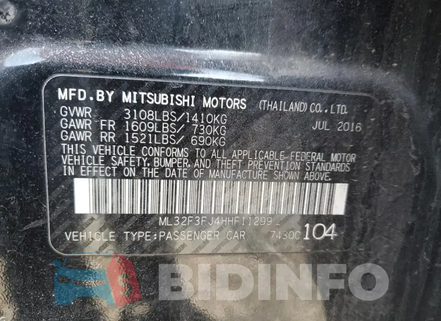ML32F3FJ4HHF11299 Photo# 12