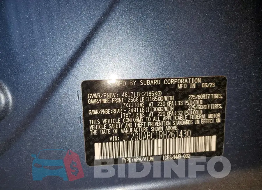 JF2GUABC1RH261430 Photo# 14
