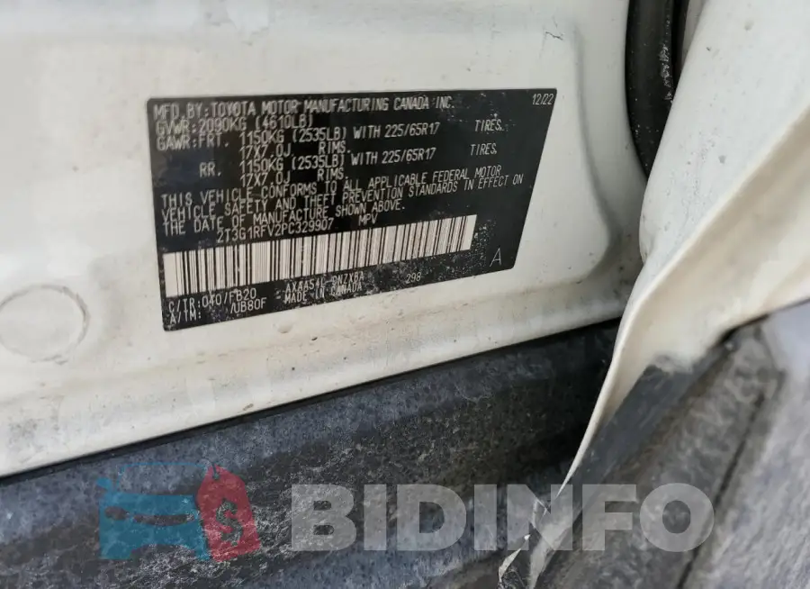 2T3G1RFV2PC329907 Photo# 14