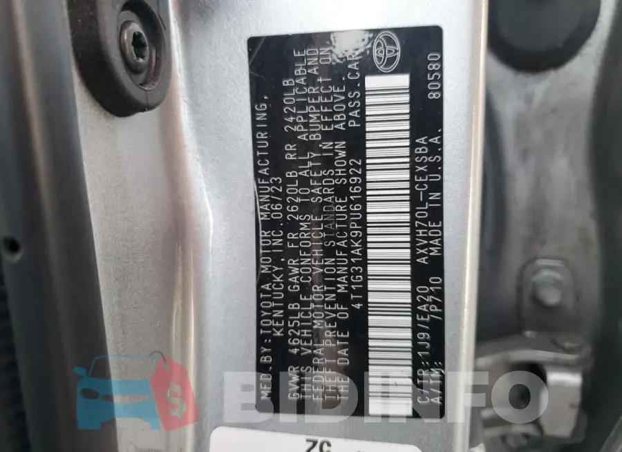 4T1G31AK9PU616922 Photo# 12