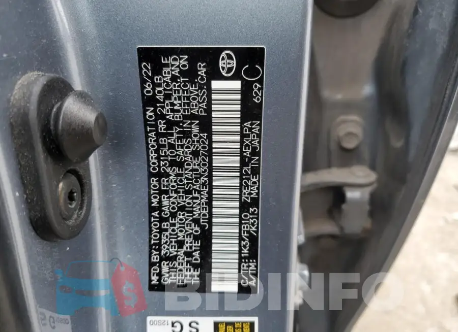JTDEPMAE3N3027024 Photo# 12