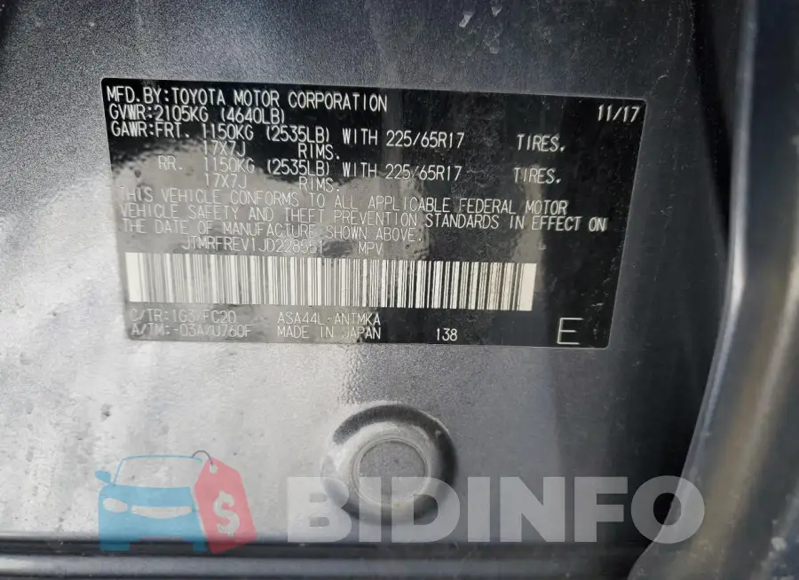 JTMRFREV1JD228551 Photo# 12