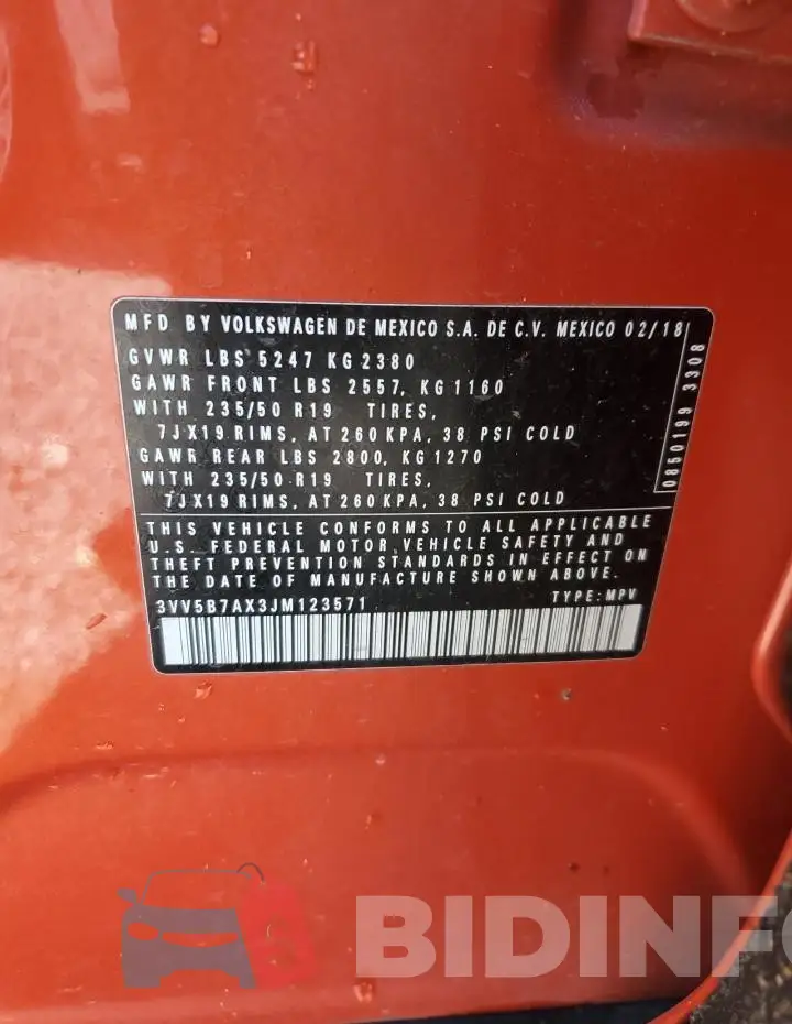 3VV5B7AX3JM123571 Photo# 12