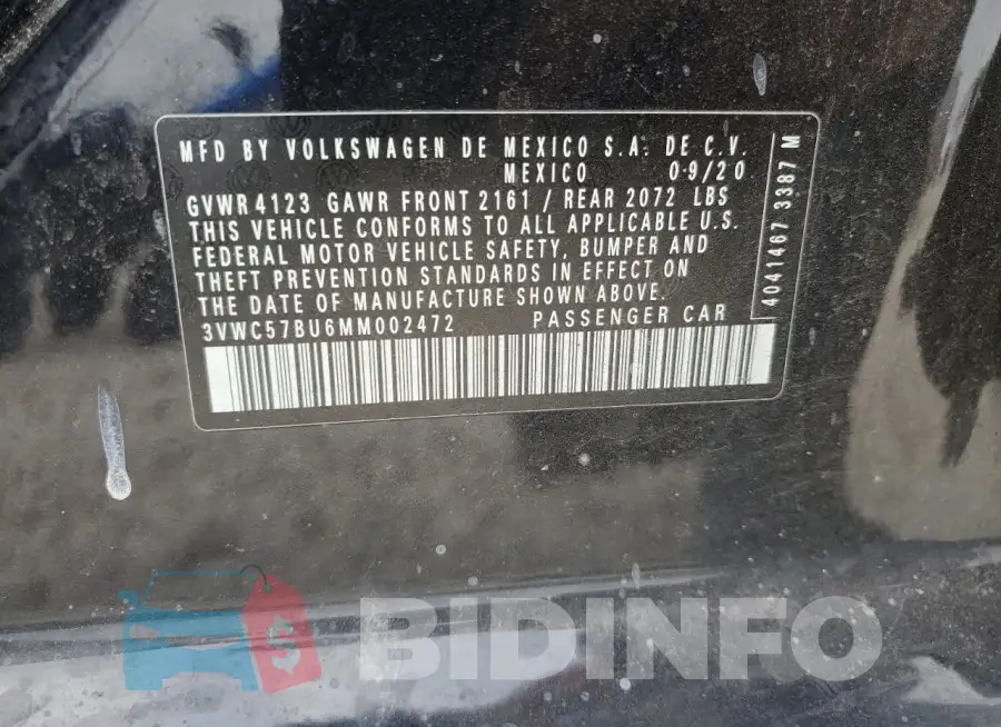 3VWC57BU6MM002472 Photo# 12