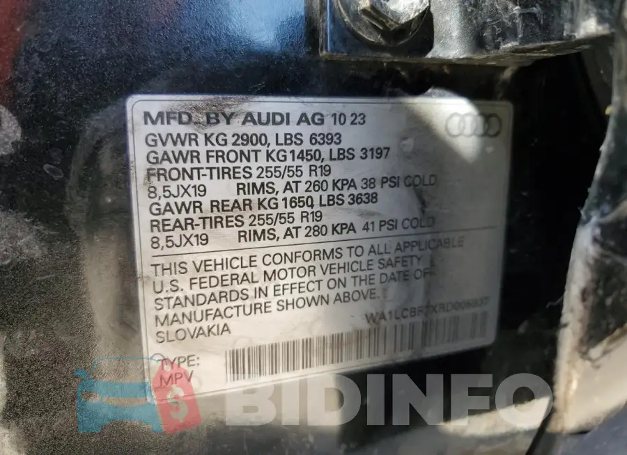 WA1LCBF7XRD005937 Photo# 13