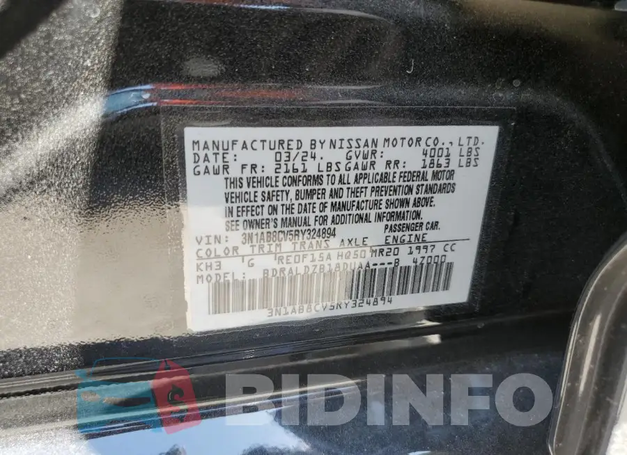 3N1AB8CV5RY324894 Photo# 12