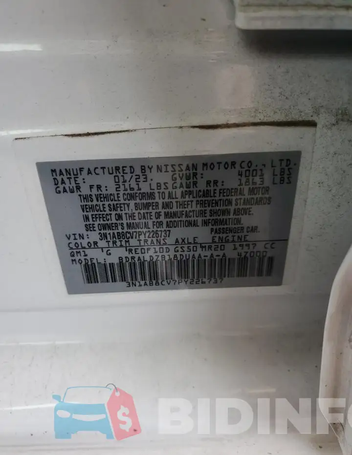 3N1AB8CV7PY226737 Photo# 12