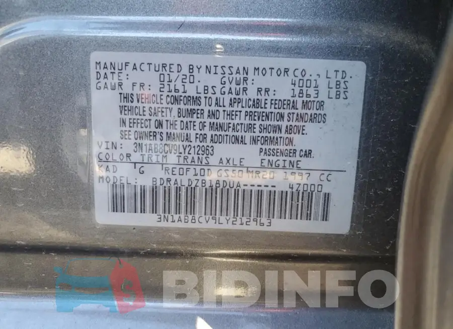 3N1AB8CV9LY212963 Photo# 12