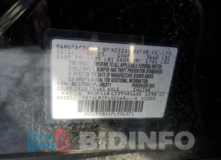 3N1CP5BV1PL506371 Photo# 12